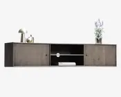 Reolopstilling Tv-sektion røget eg