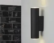 Væglampe Drums up and down sort 