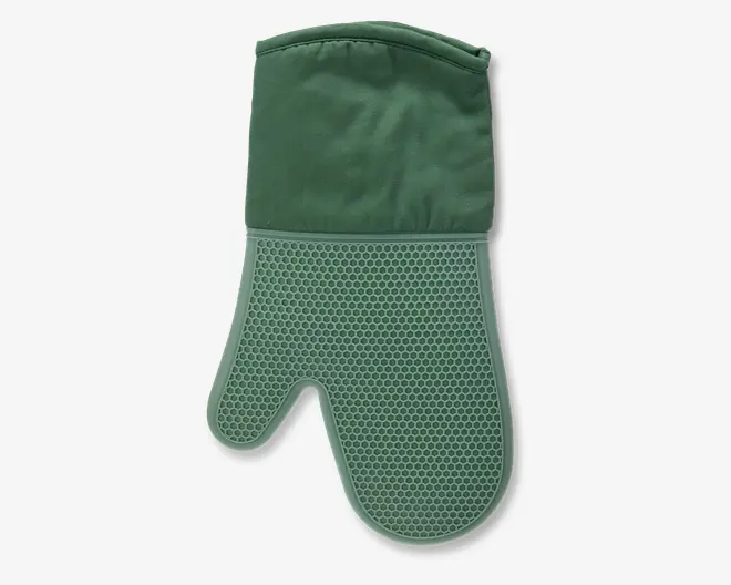 Grillhandske ass grøn/sort 