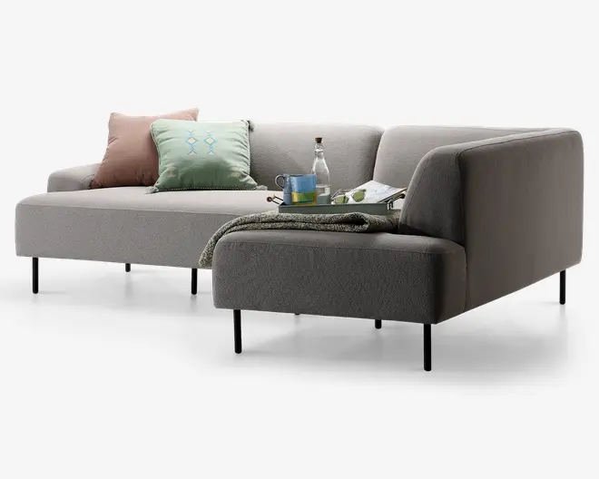 Sofa lounge open end højrevendt