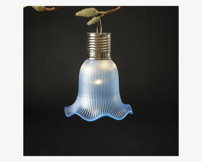 Solcelle blomst blå Ø.10,7 cm 