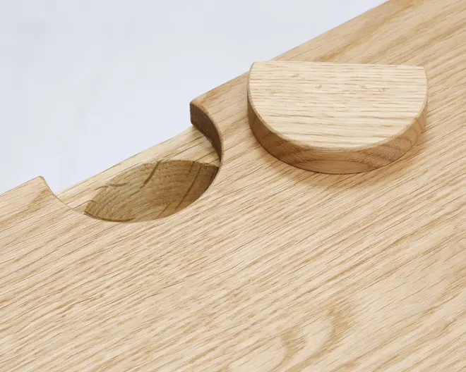 Reolopstilling Tv-sektion olieret eg