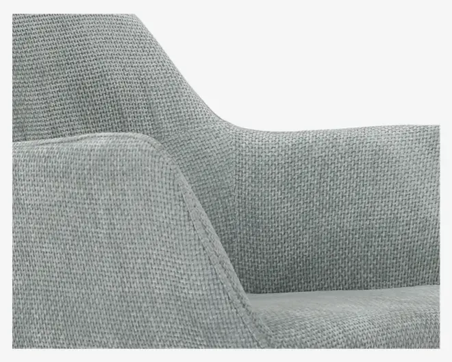 Spisebordsstol med armlæn i lysegrøn