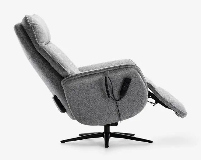 Drejestol m/indbygget skammel og 0-gravity