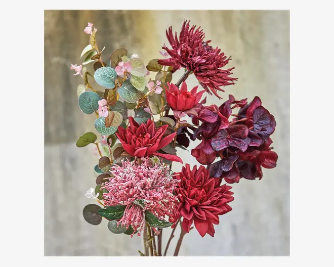 Stilk Georgine Rød H.50 cm