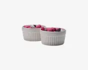 Ramekin hvid 2 stk. Ø.10 cm
