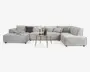 Sofa U-shape Højrevendt Beige