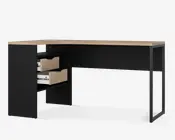 Skrivebord Hjørne Sort/eg