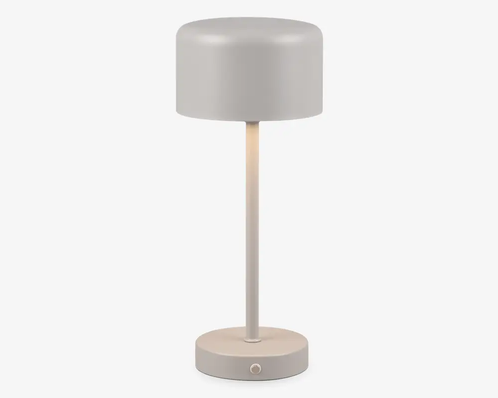 Bordlampe Jeff grå H.30 cm 