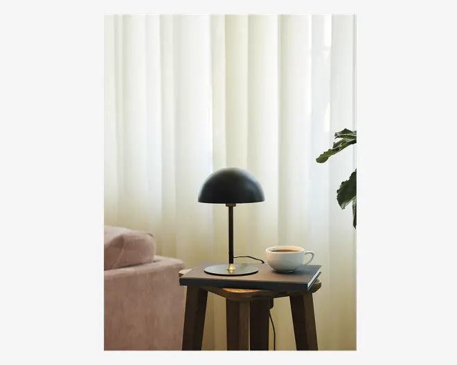 Bordlampe Boogie mat sort H.25 cm 