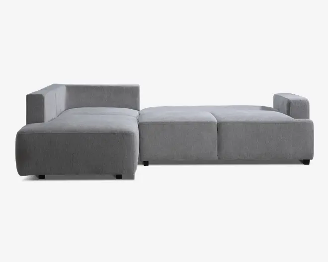 Sovesofa open end venstre grå/beige