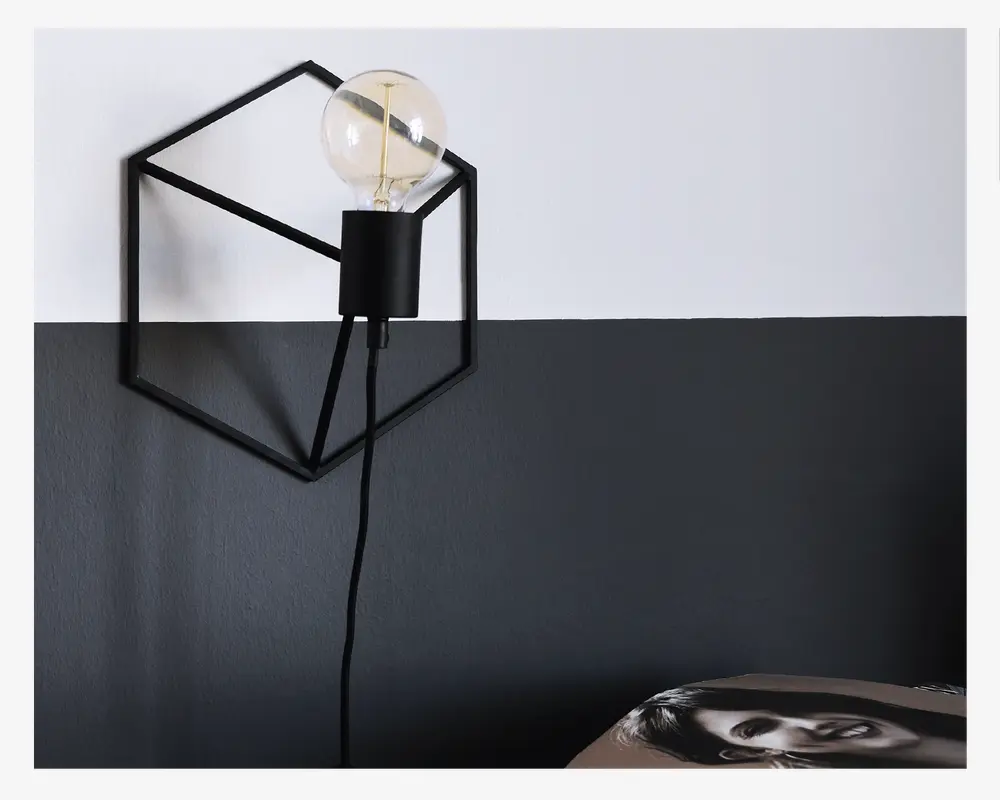 Væglampe Wall Cube Ø.25,5 cm Inkl. Pære 