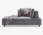 Sofa/sovesofa med løse rygstykker
