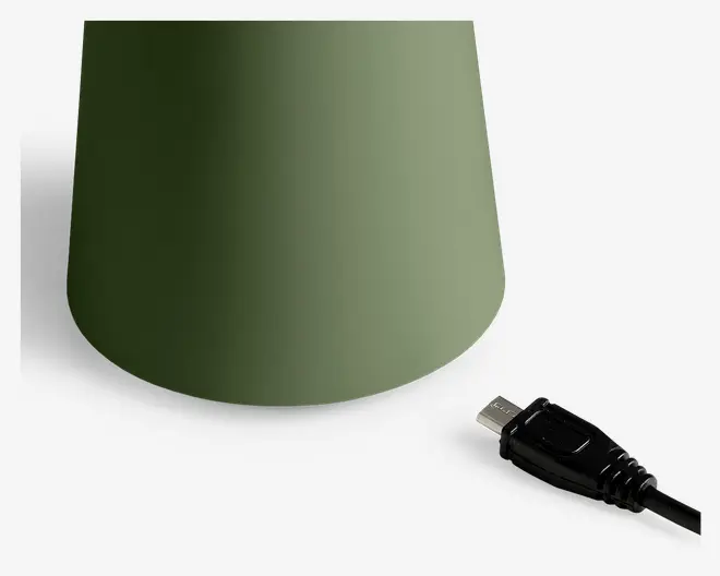 Bordlampe Move Me olivengrøn LED H.21,5 cm