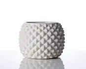 Urtepotteskjuler Ananas hvid H.13xØ.17 cm