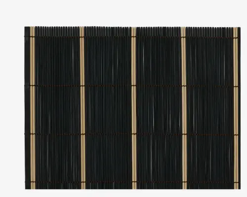Dækkeserviet Sort Bambus 45x30 cm
