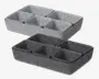 Skuffeindsats filt assorteret 7 stk.