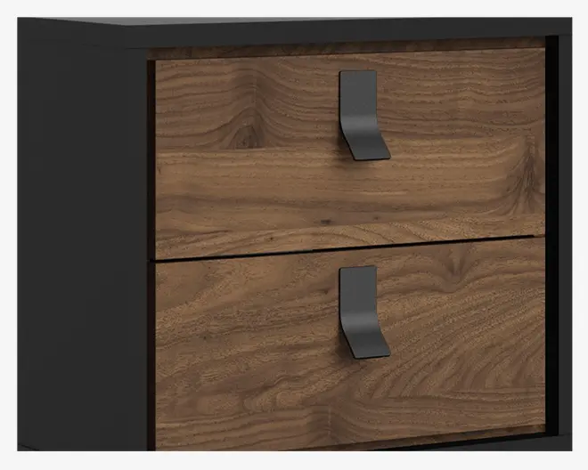 Sengebord Ry m. 2 skuffer