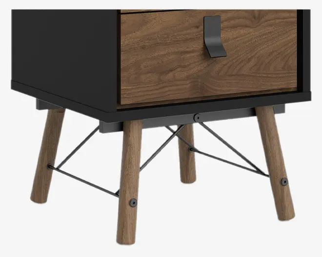 Sengebord Ry m. 2 skuffer