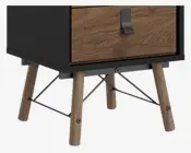 Sengebord Ry m. 2 skuffer