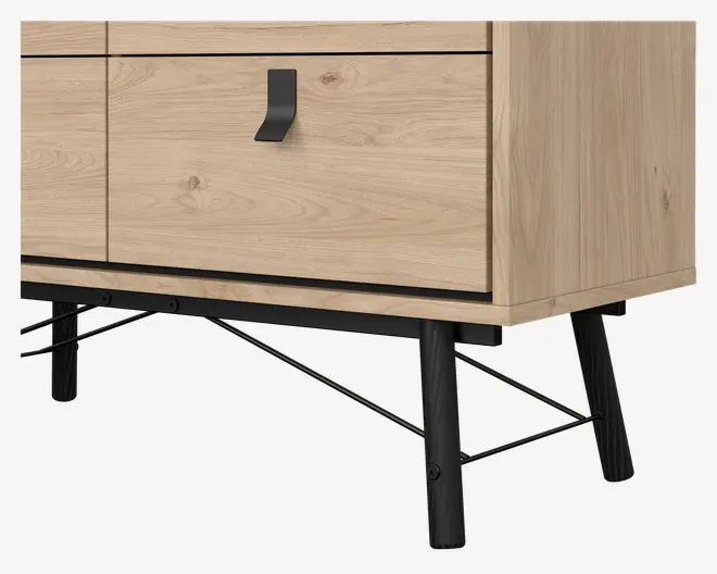 Kommode Ry m. 6 skuffer eg