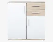 Kommode m. 2 Låger og 2 Skuffer