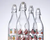 Patentflaske m.låg glas 1L