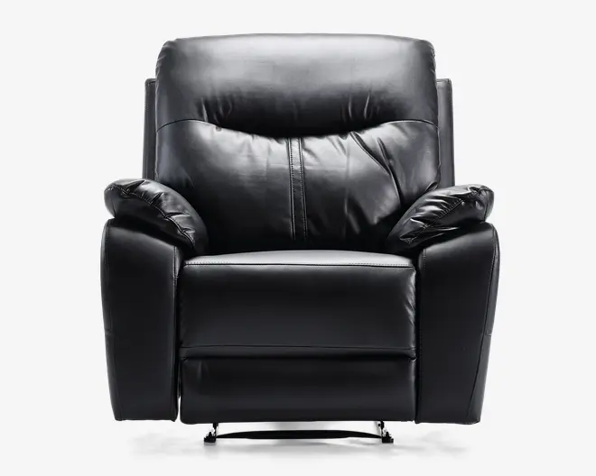 Hvilestol med recliner sort