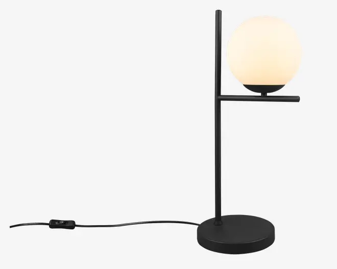 Bordlampe Pure Sort H.52 cm