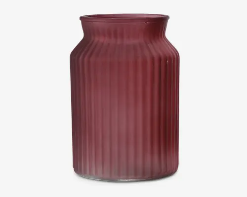 Vase farvet assorteret glas H.17 cm