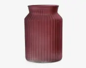 Vase farvet assorteret glas H.17 cm