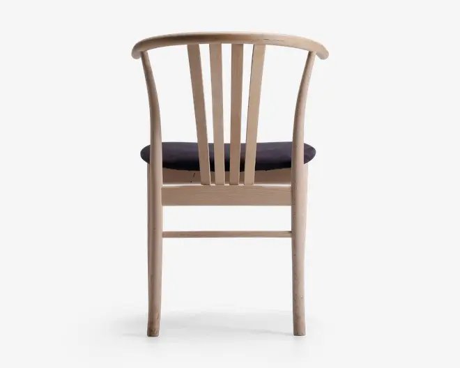 Spisebordsstol i massiv ubehandlet bøg