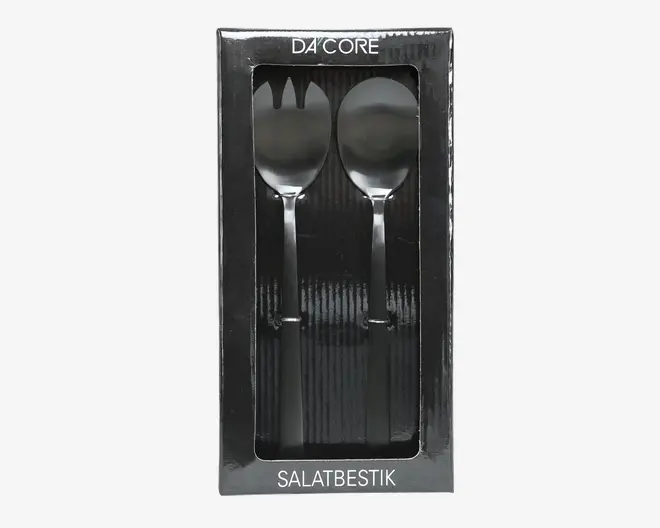 Salatbestik Sort 23,7 cm