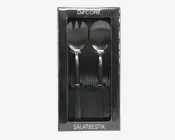 Salatbestik Sort 23,7 cm