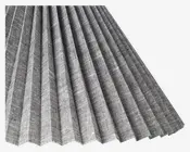 Plisseskærm Sort Nistret 23 cm