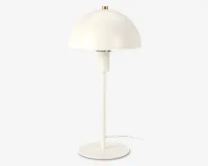 Bordlampe hvid H.36 cm