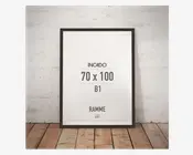 Ramme Røget Eg Slim 70 x 100 cm