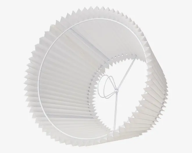 Skærm Emma Villa hvid H.18 cm 