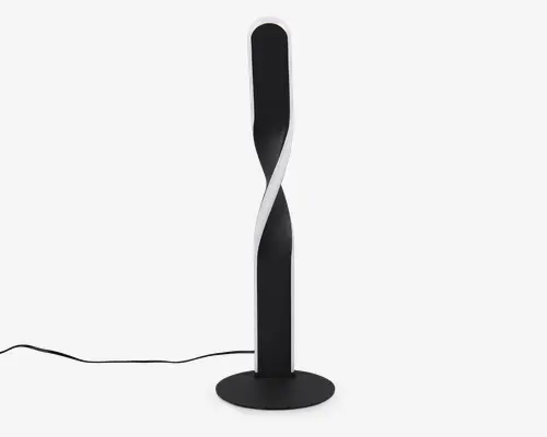 Bordlampe Ginko sort H.40,5 cm
