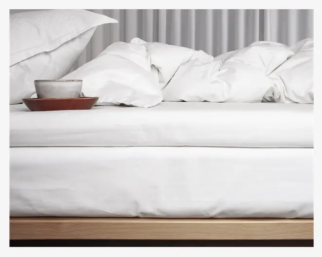 Kuvertlagen Percale Hvid 90x200 cm