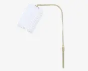 Peak Gulvlampe Plast Messing H.145 cm