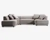 Sofa U-shape Taupe venstrevendt