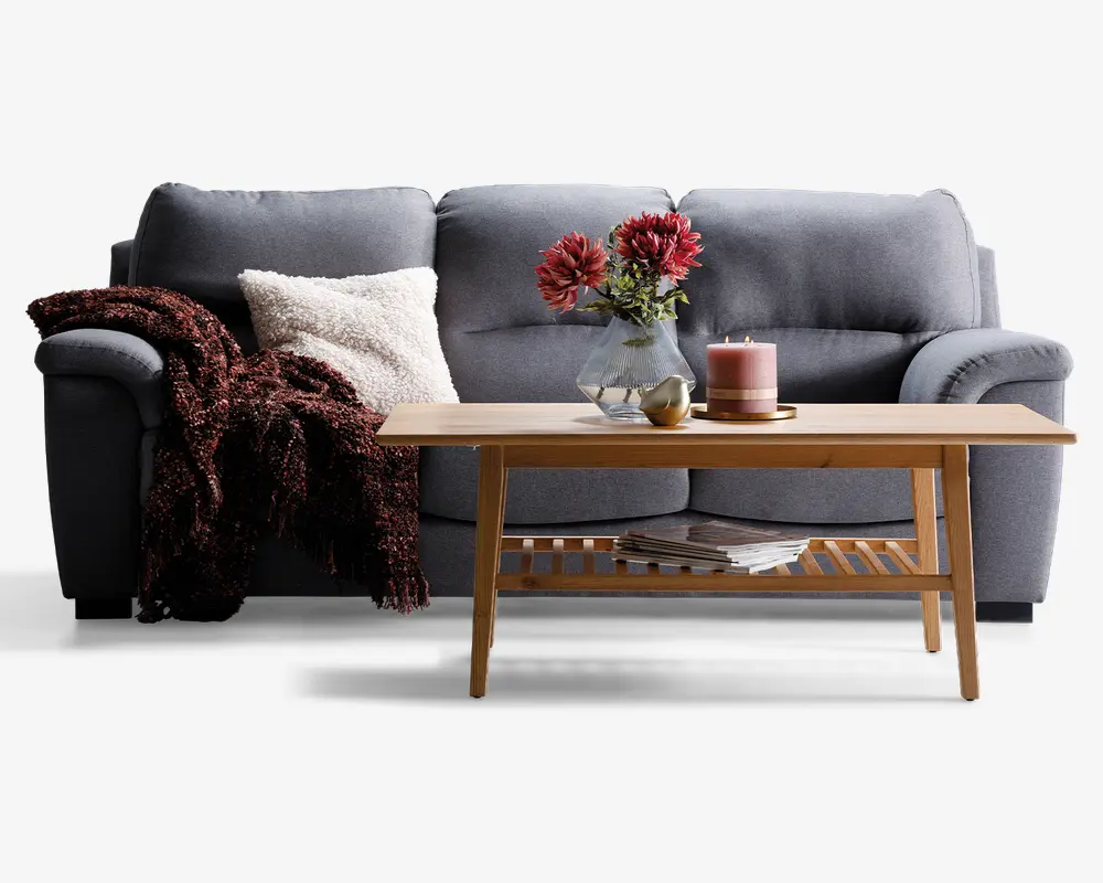 Sofa 3 Pers. Salice Grå