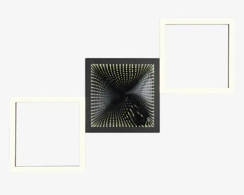 Loftlampe Gelo sort LED B.66 cm