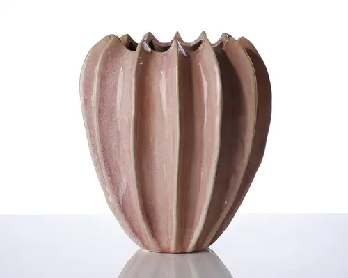 Urtepotteskjuler Nuts pink H.21 cm