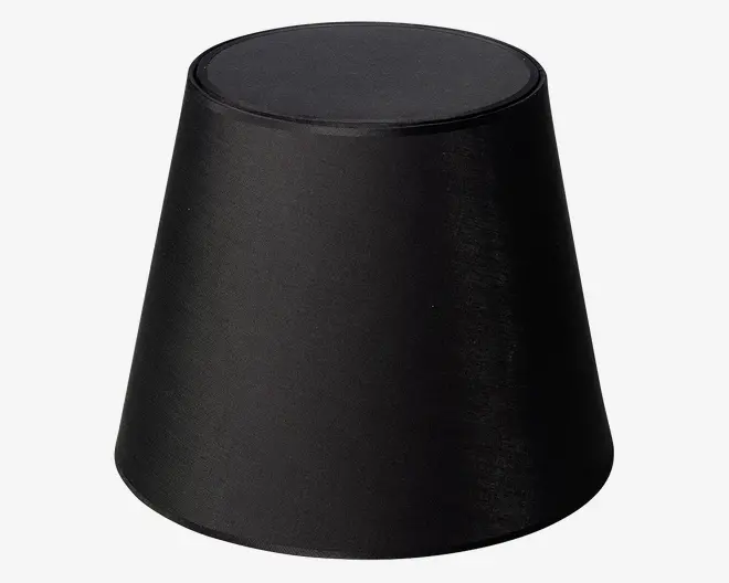 Skærm Isabella Domus sort/kobber H.28 cm