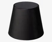 Skærm Isabella Domus sort/kobber H.28 cm 