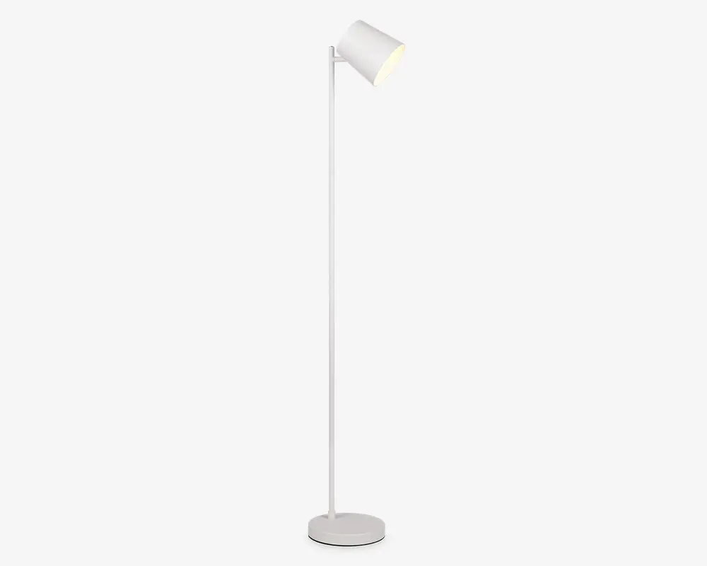 Gulvlampe Blake mat hvid H.125 cm 