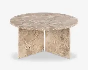 Sofabord Vega Latte marmor Dia-Ø90 cm