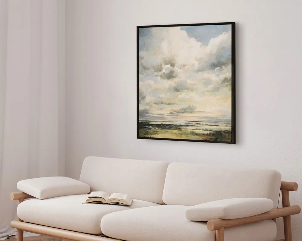Billede Cloudy day 90x90 cm 